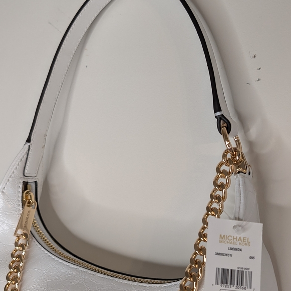 Michael Kors White and Gold Women's Bag - Picture 5 of 8